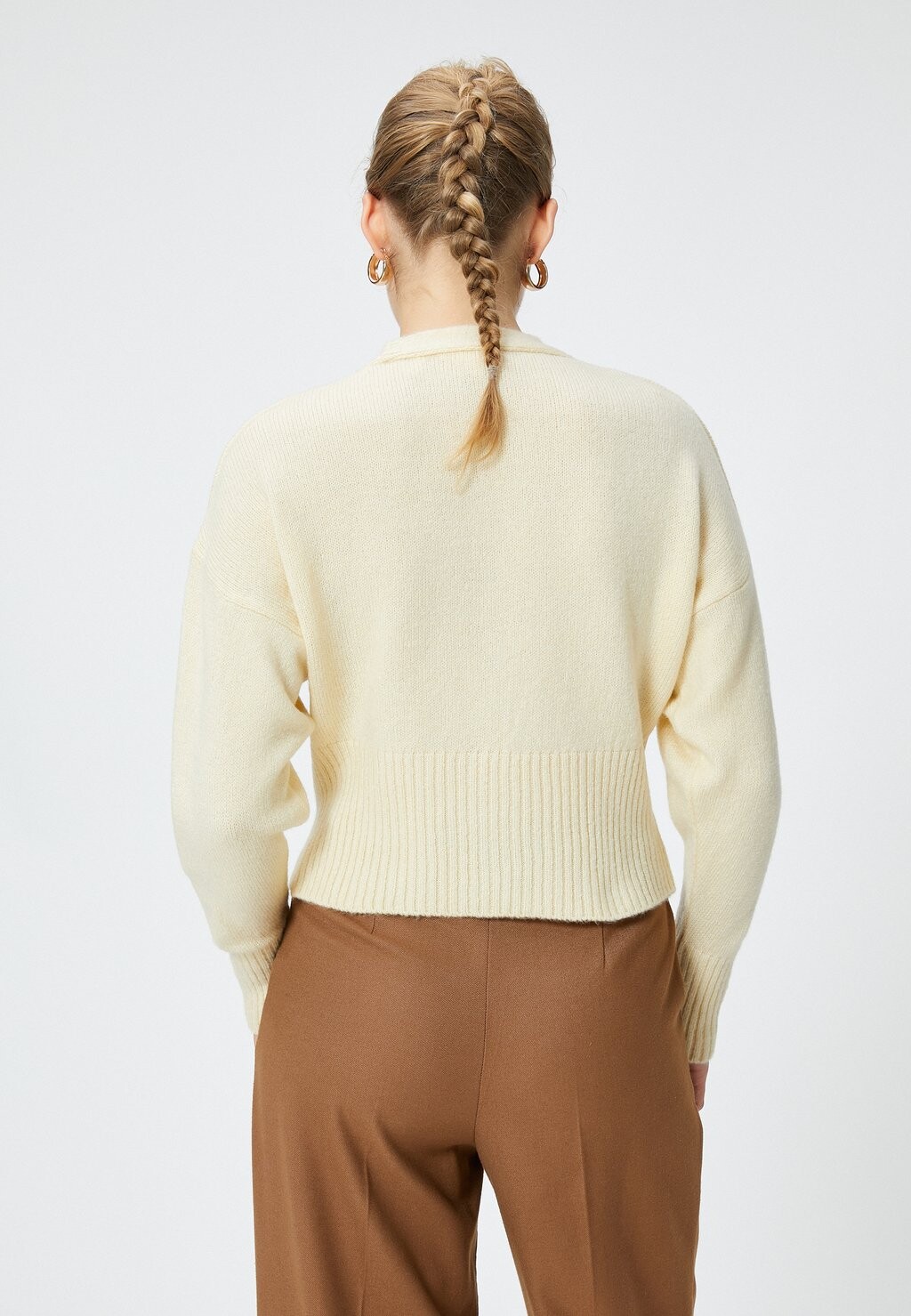 

Кардиган BUTTON CROP Koton, бежевый