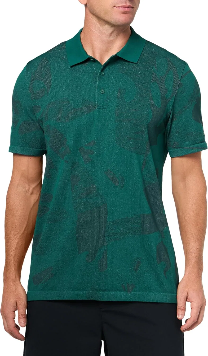 Поло мужское adidas Primeknit, цвет Collegiate Green