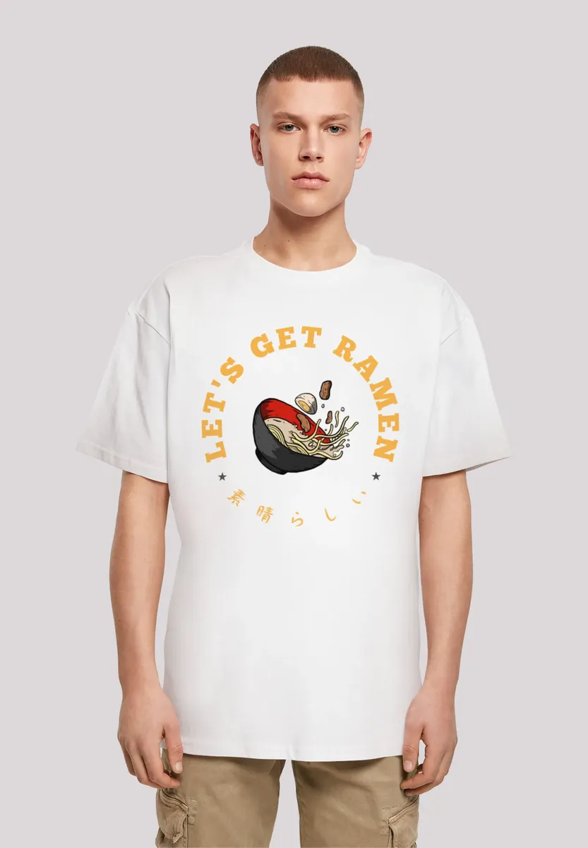 

Футболка F4NT4STIC "Les get Ramen", принт, белый