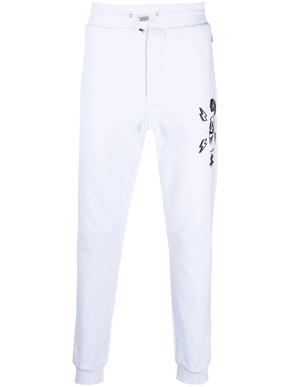 

Зауженные спортивные брюки Hexagon Philipp Plein, белый