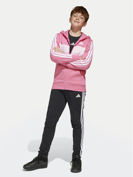 Спортивный костюм обычный крой Seasonal Essentials Tiberio 3-Stripes JC7521 Adidas, розовый — фото 3