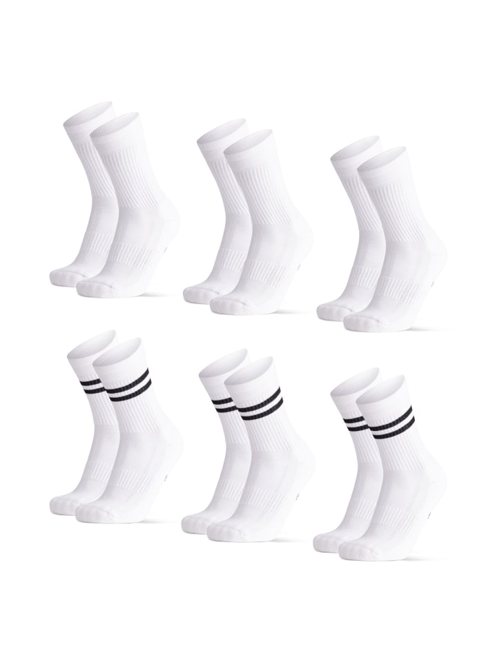 

DANISH ENDURANCE Теннисные носки средней высоты, черно-белые