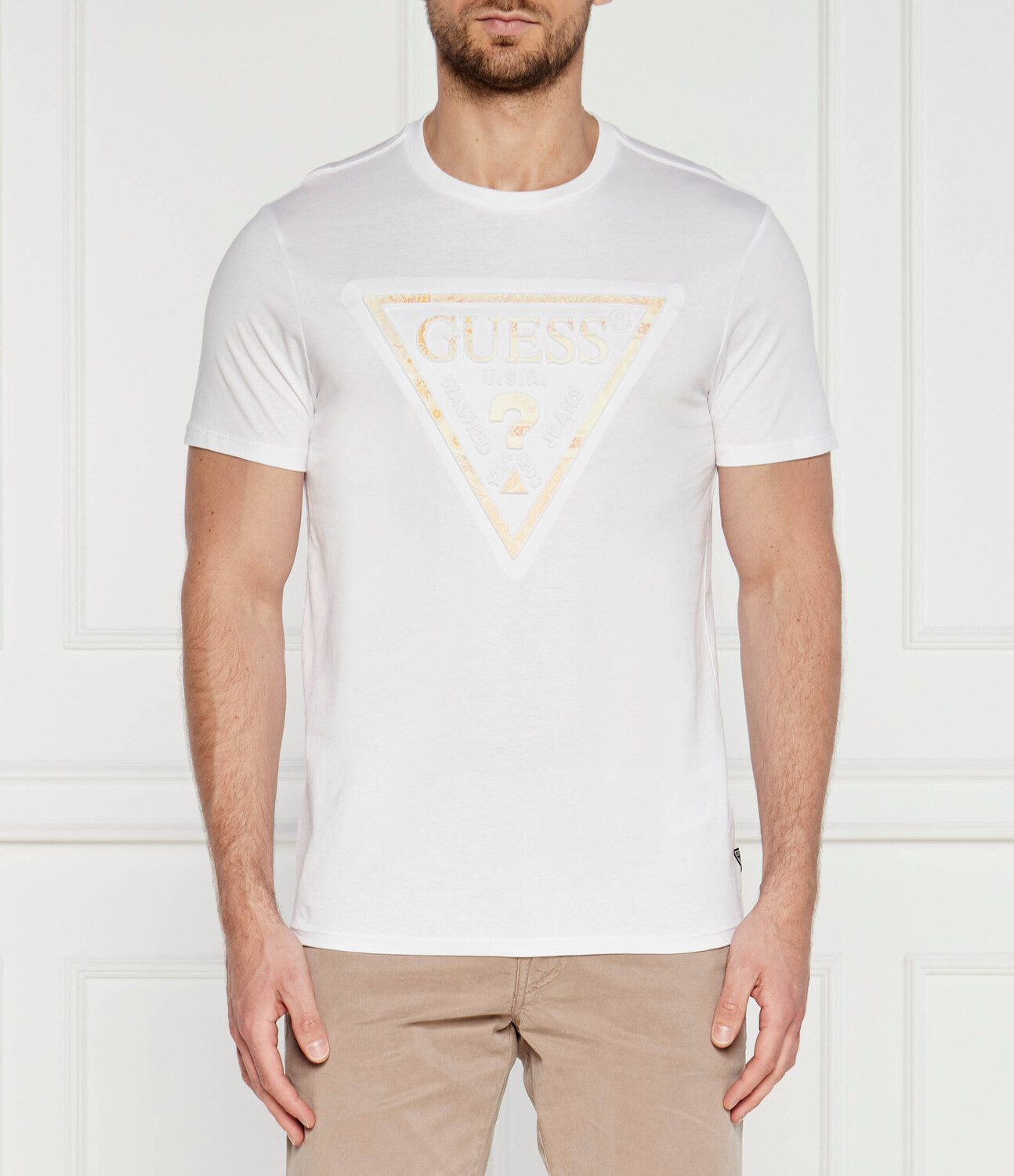 

Футболка GUESS Slim Fit, белый