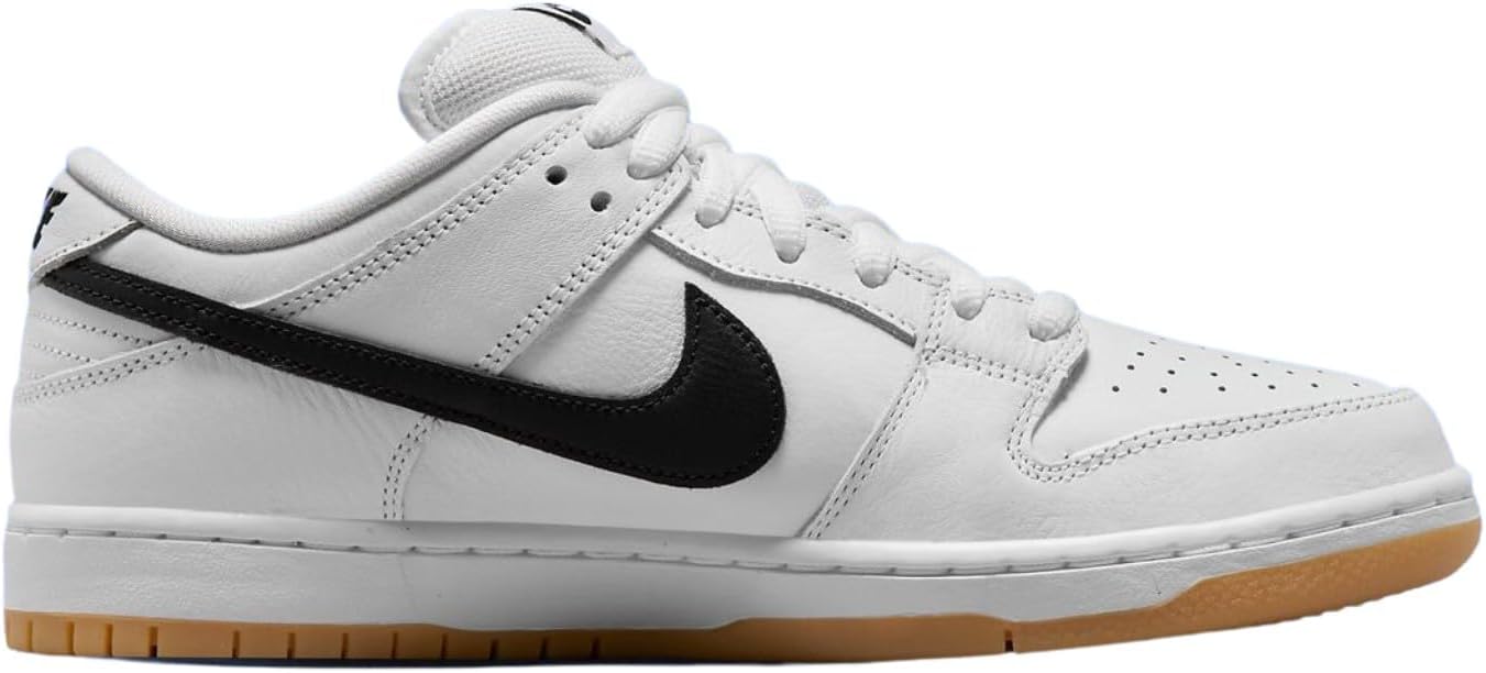 Мужские кроссовки для скейтбординга Nike SB Dunk Low Pro, White/Black-White-Gum Light Brown — фото 3