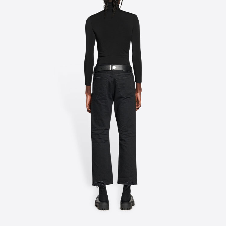 Джинсы мужские Balenciaga Slim Fit, черный — фото 4