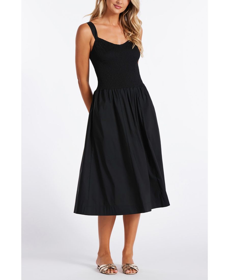 

Женское платье BISHOP + YOUNG Corsica из поплина с присборенной отделкой Bishop + Young, Black