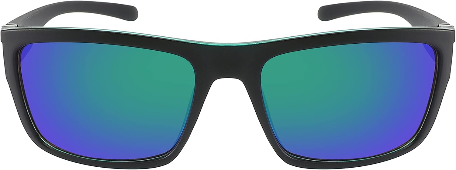 

Спортивные солнцезащитные очки EDGEIWEAR с обтекаемой формой и зеркальными линзами UV400 для мужчин и женщин, для вождения, рыбалки, бега и езды на велосипеде, Matte Black & Matte Clear Green