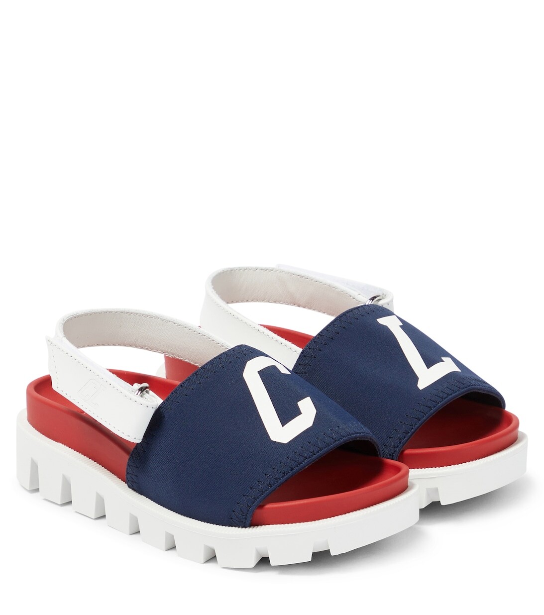 

Босоножки на каблуке Christian Louboutin, синий