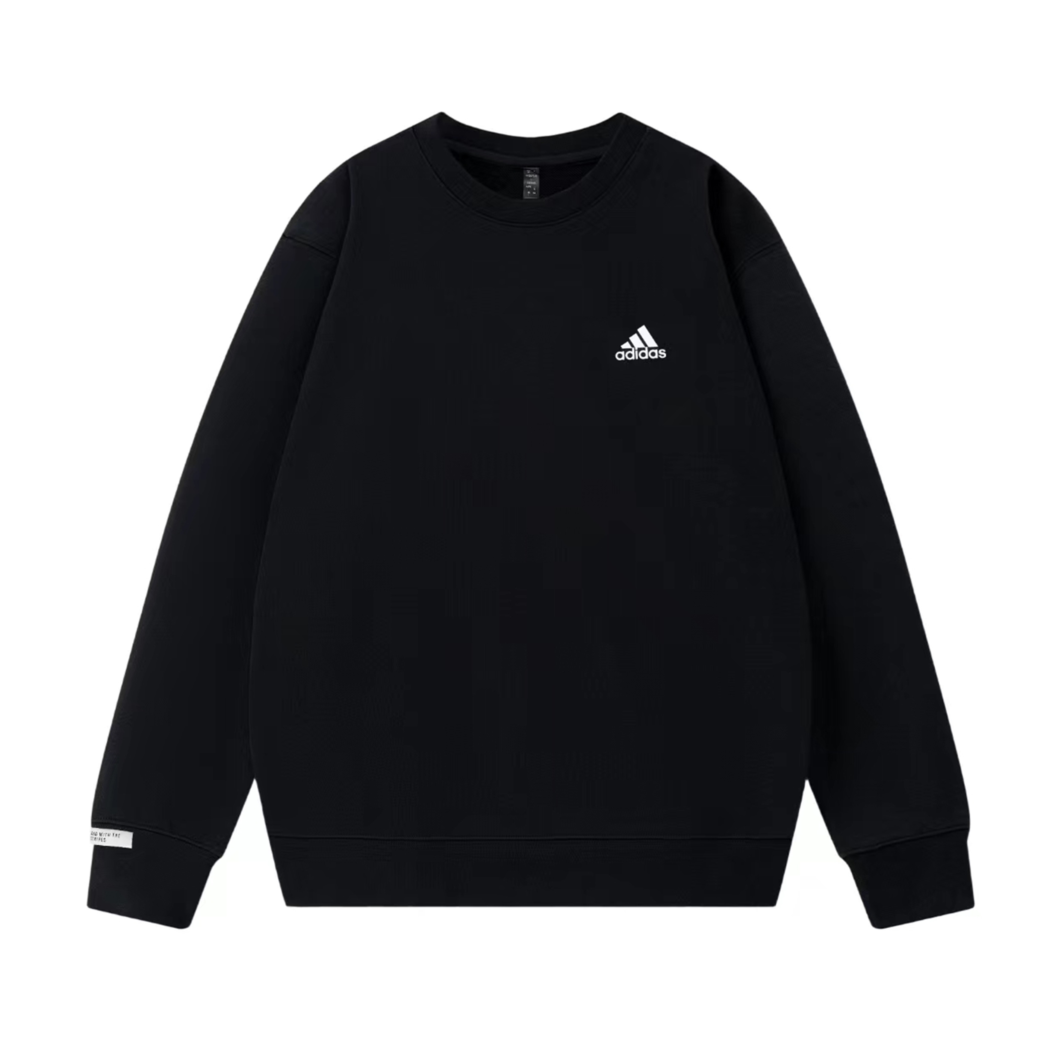 Adidas Свитшоты Unisex Black с круглым вырезом, умеренная посадка, Regular — фото 4