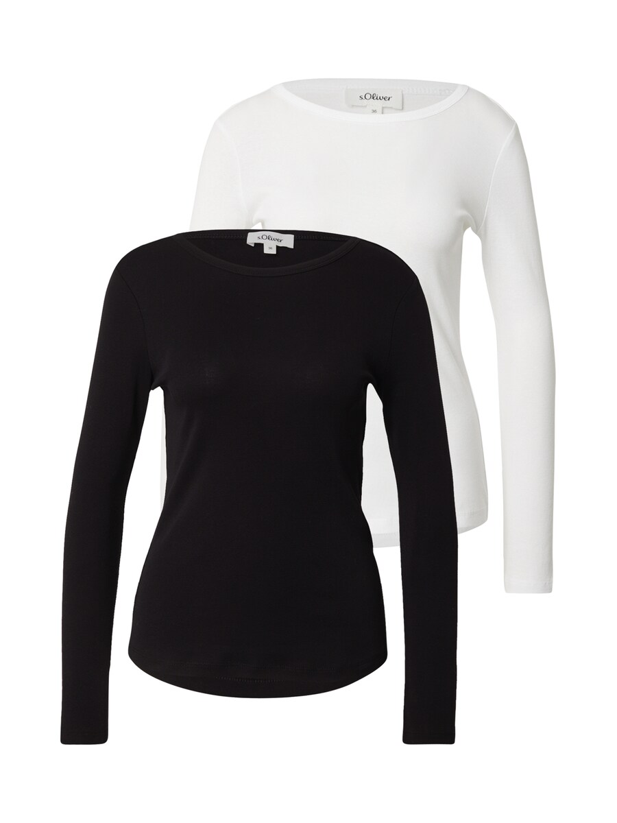 

Лонгслив s.Oliver, Black/White