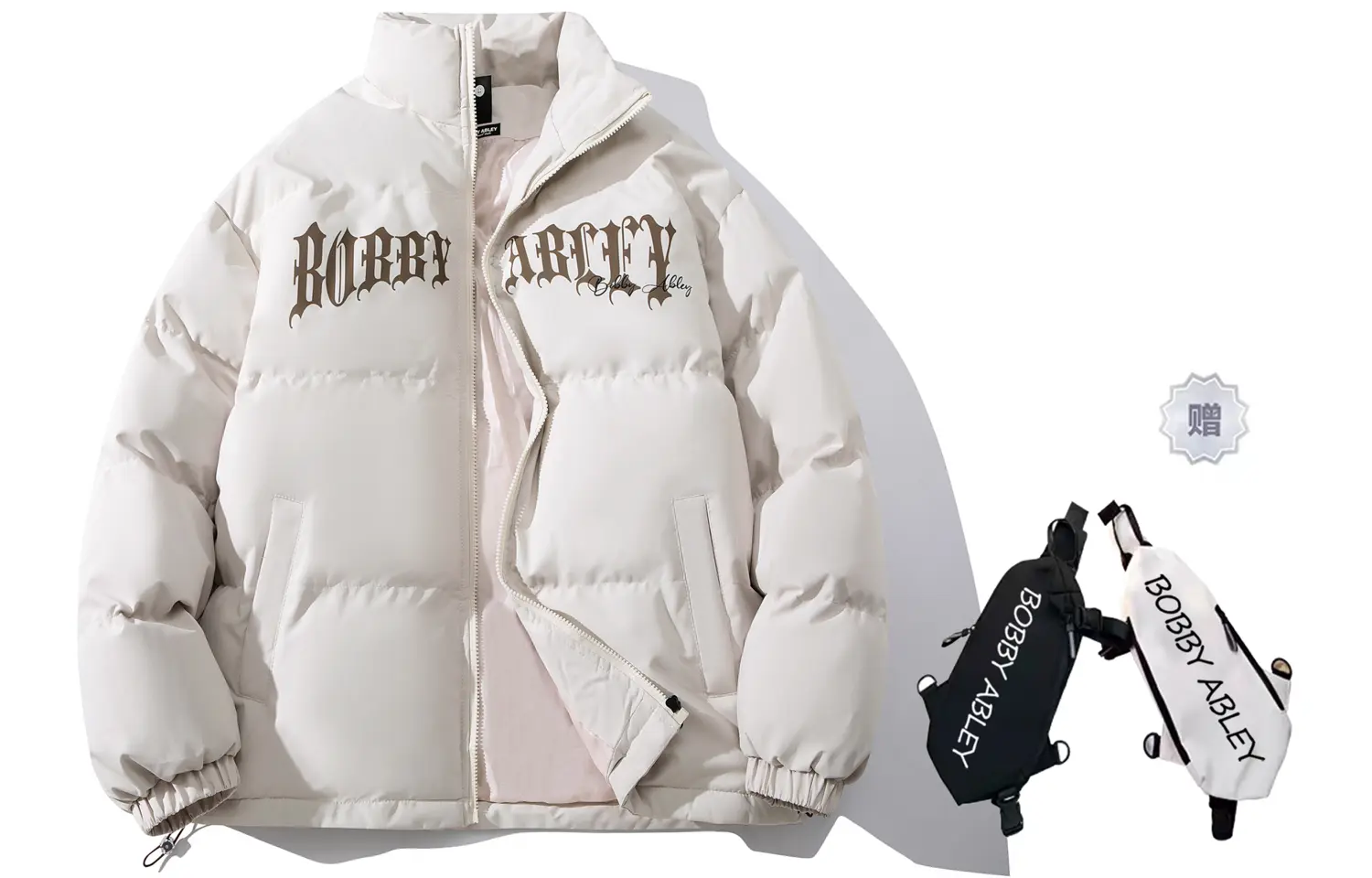 

BOBBY ABLEY Пуховик унисекс, Apricot (Comes with Branded Crossbody Bag)
