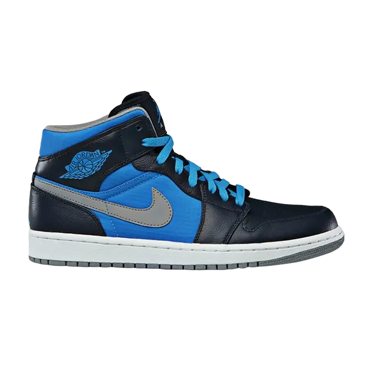 

Кроссовки Air Jordan 1 Phat Mid 'Obsidian Photo Blue', синий