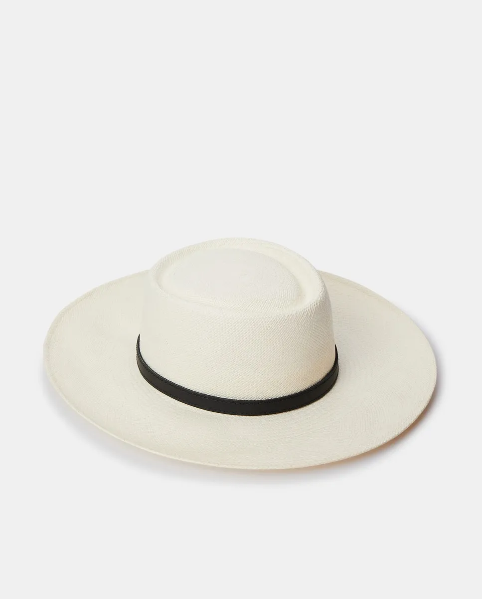 

Панама из соломы токилья, ручная работа в Эквадоре Panamania Hats, белый