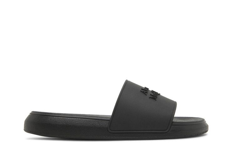Шлепанцы Alexander Mcqueen Wmns Logo Slides, Black