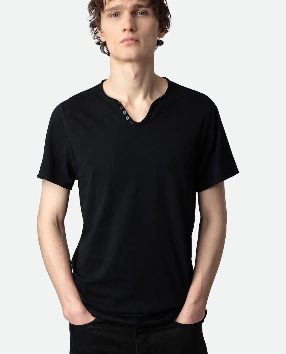 

Tunisien Monastir мужская футболка с коротким рукавом Zadig & Voltaire, чёрный