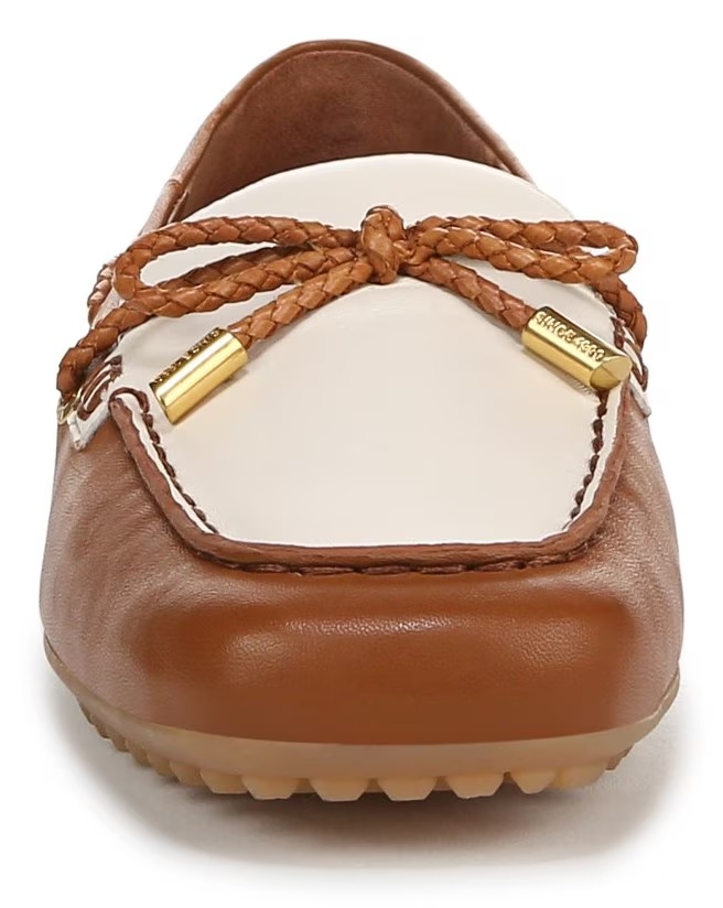 Туфли-лоферы с кисточками Zepher от Sarto By Franco Sarto, tan/white leather — фото 3