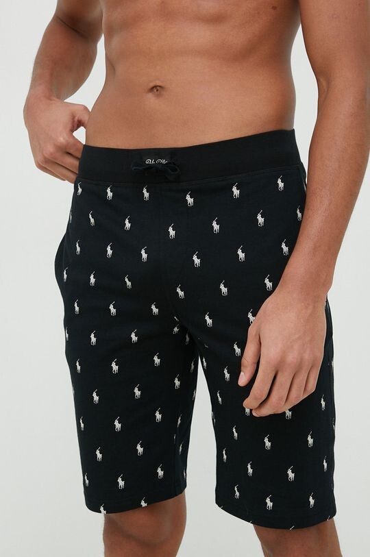 

Хлопковые пижамные шорты Polo Ralph Lauren, черный