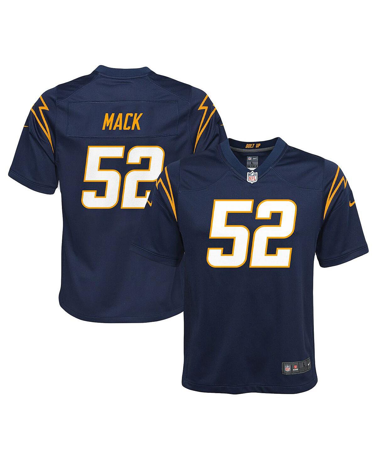 

Джерси Big Boys Khalil Mack Navy Los Angeles Chargers Nike, темно-синий