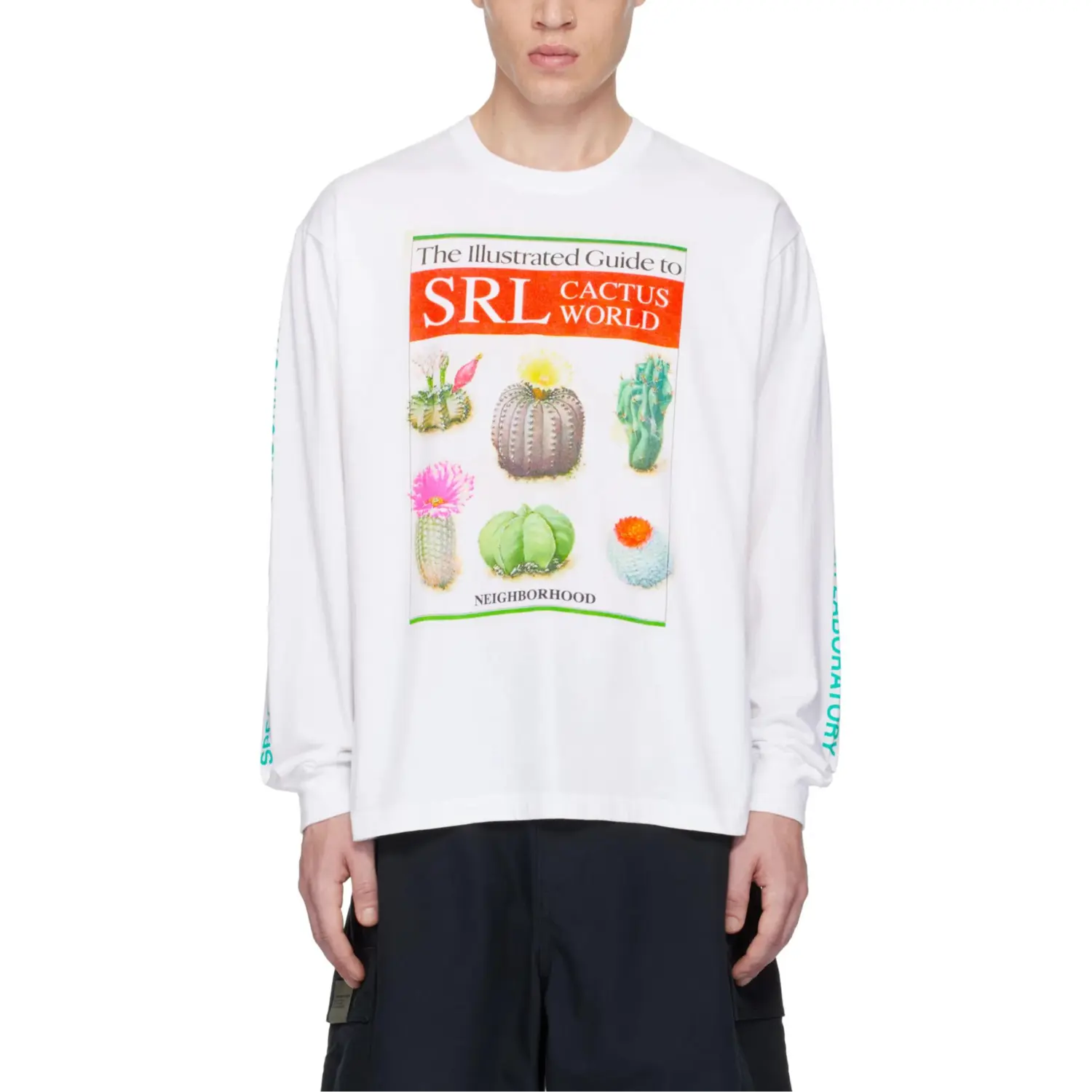 

Футболка с длинным рукавом с принтом кактуса NEIGHBORHOOD, белый
