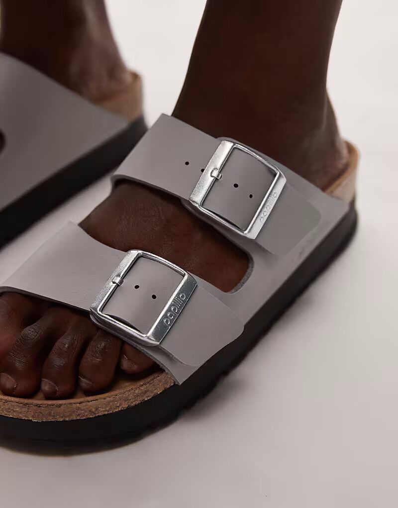 Сандалии Birkenstock Papillio Arizona на гибкой платформе в цвете Stone Coin — фото 4