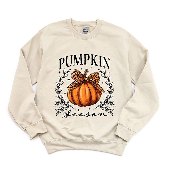 

Свитшот женский с принтом Pumpkin season и леопардовым бантом Simply Sage Market, Dust, Коричневый, Свитшот женский с принтом Pumpkin season и леопардовым бантом Simply Sage Market, Dust