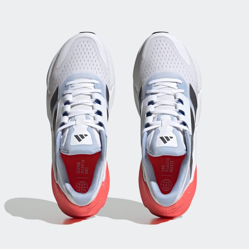 Мужские кроссовки для бега adidas Adistar 2.0, белый/красный/серый — фото 2