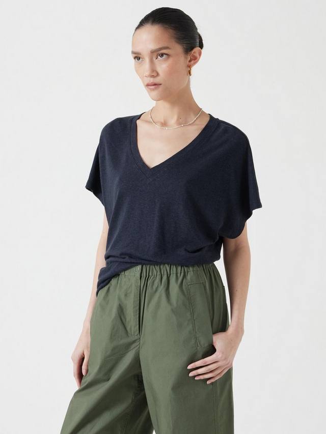 

Футболка Rosalia из льняной смеси HUSH, Dark Navy