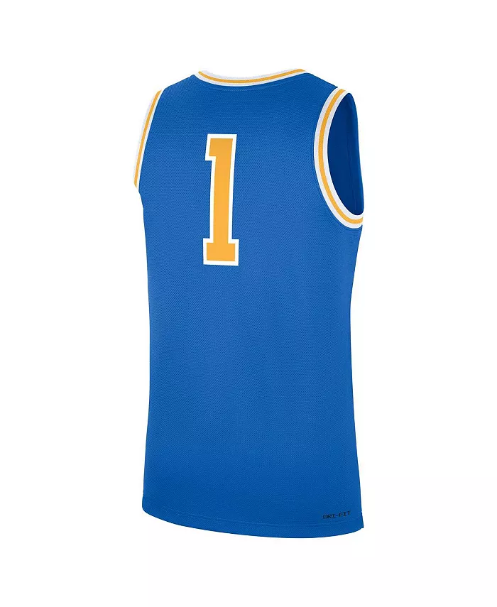 Мужская синяя баскетбольная майка-реплика UCLA Bruins Road Jordan — фото 3