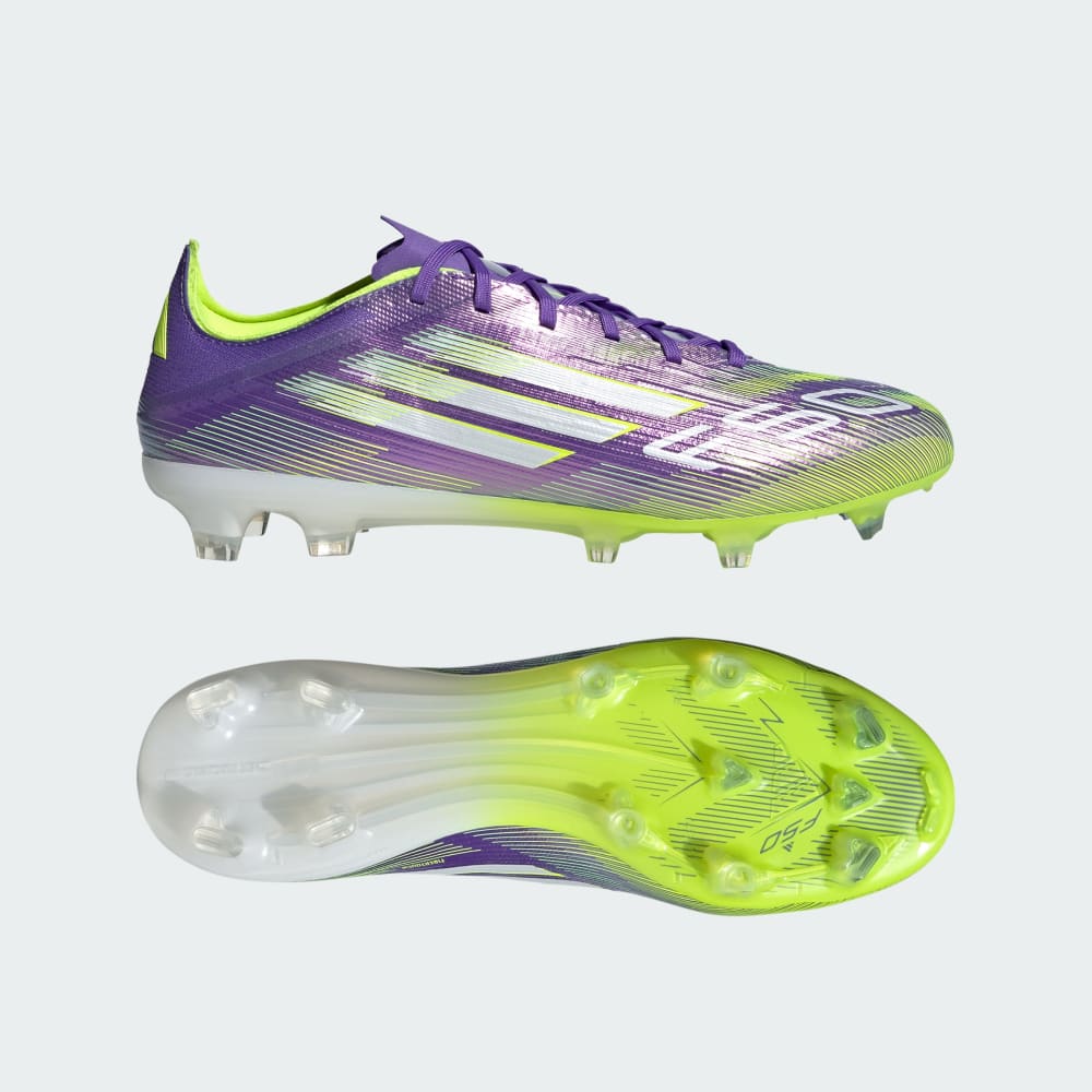 

Бутсы Adidas F50 Pro Firm Ground Cleats, цвет Purple Rush/Cloud White/Lucid Lemon