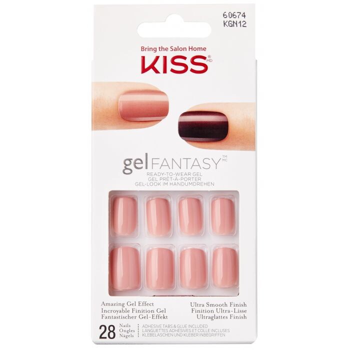

Накладные ногти Gel Fantasy Uñas Postizas Kiss, Whatever - Bright Red
