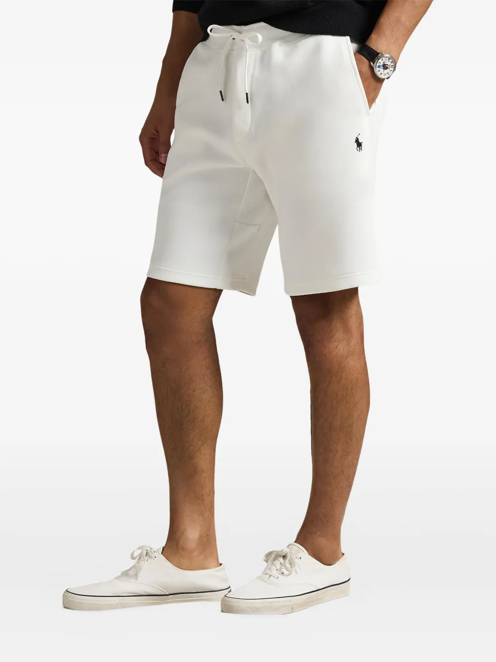 Спортивные шорты с вышивкой Polo Ralph Lauren, белый — фото 3