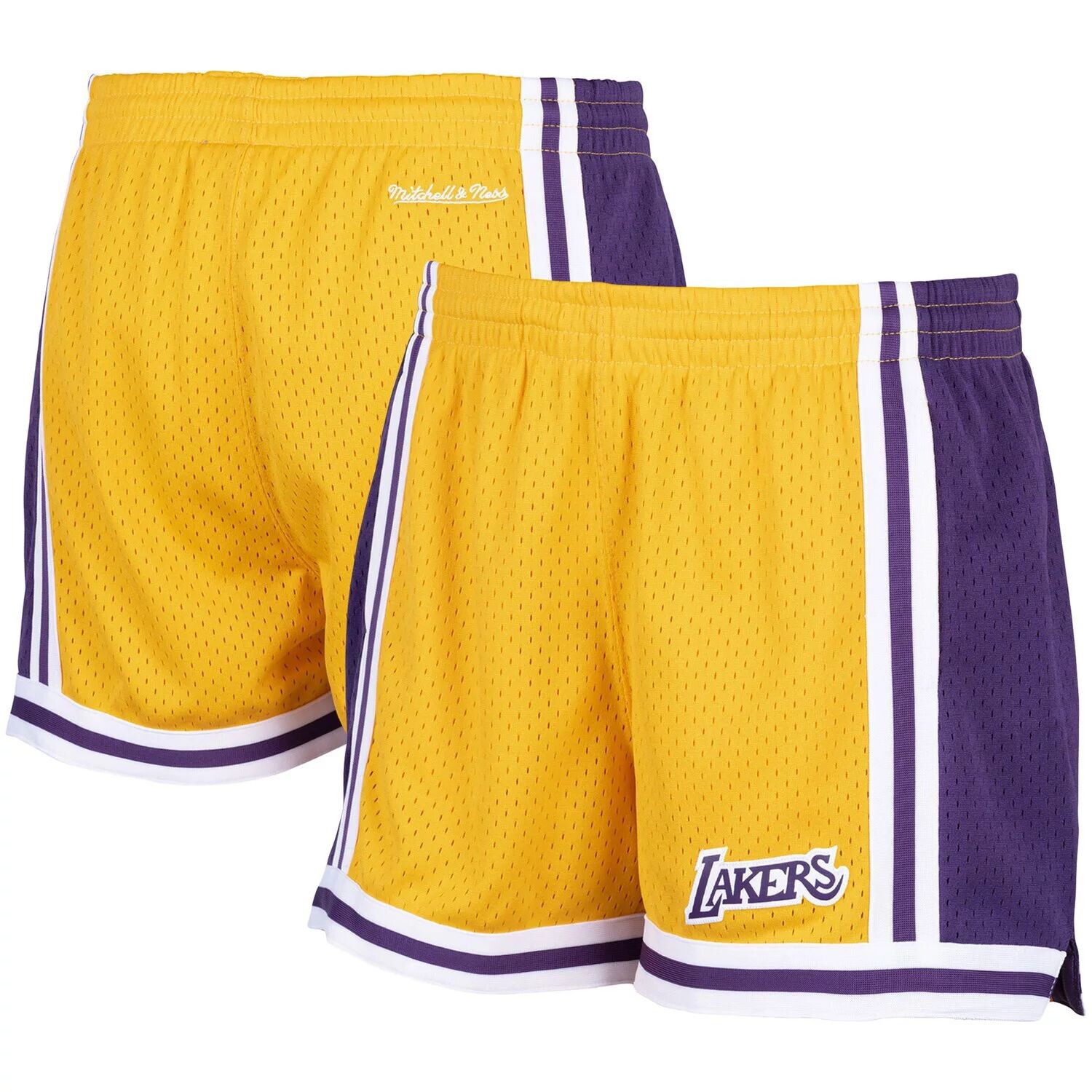 

Женские шорты Mitchell & Ness Gold Los Angeles Lakers Jump Shot