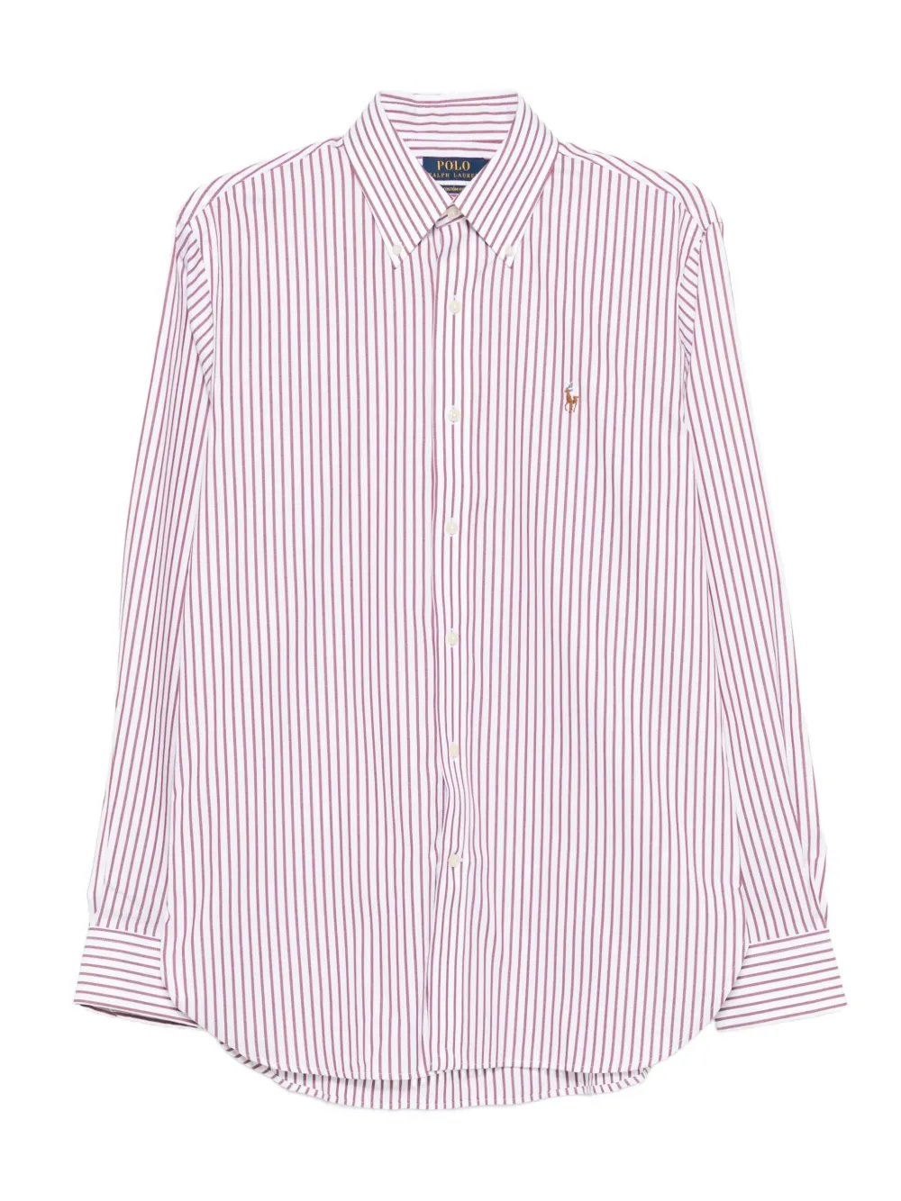 

Полосатая хлопковая рубашка POLO RALPH LAUREN, белый