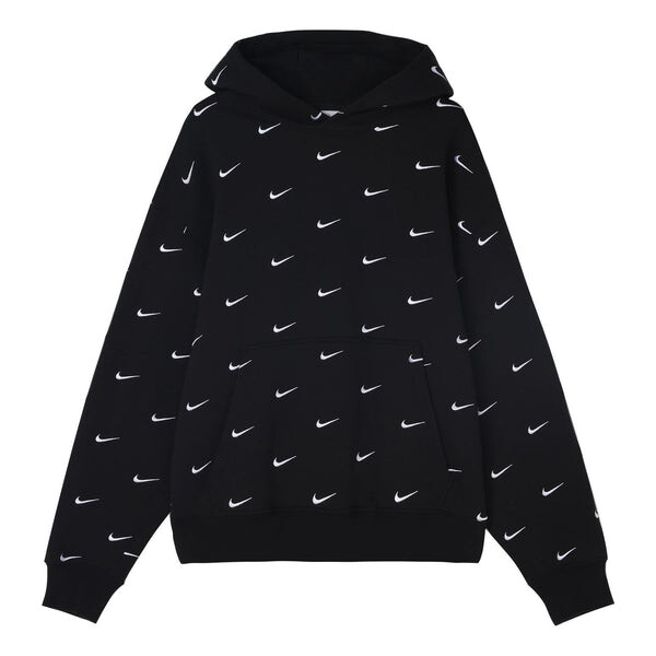 

Толстовка all over swoosh logo hoodie 'black' Nike, черный