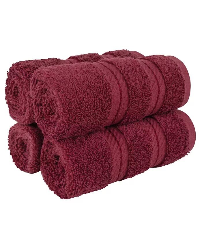 

Роскошный комплект Edison из 4 предметов из 100% турецкого хлопка American Soft Linen, красный