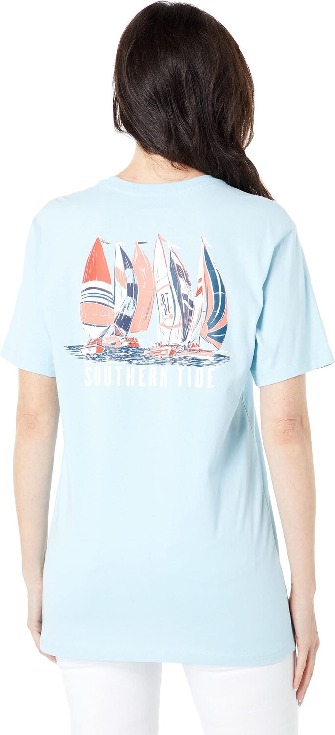 

Футболка Southern Tide Sassy Sailing T-Shirt, цвет Dream Blue