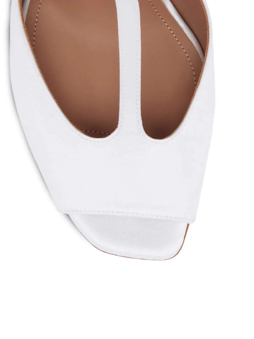 Босоножки с искусственным жемчугом Malone Souliers, белый — фото 3