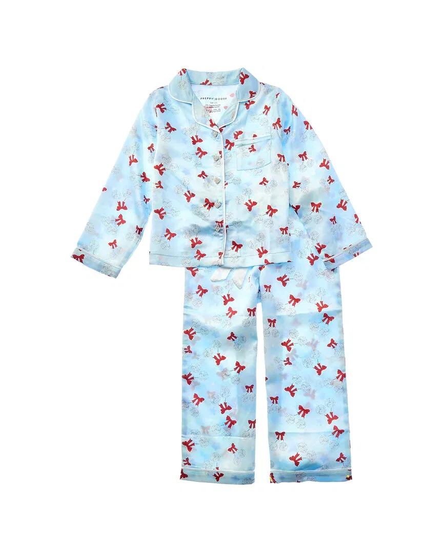Пижамный комплект Preppygoose из 2 предметов в стиле диско с вишневым оттенком PREPPY GOOSE, синий
