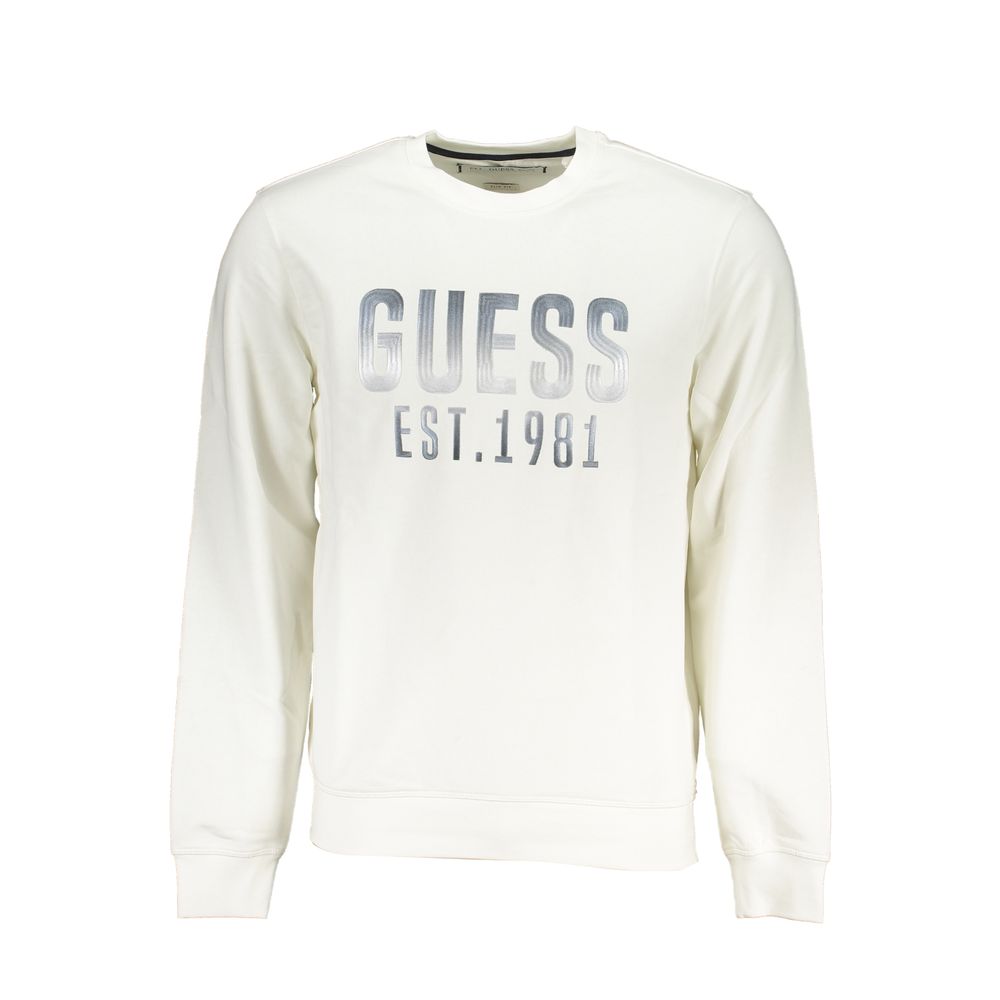 

Толстовка Slim Fit с круглым вырезом и логотипом Guess Shoes, белый