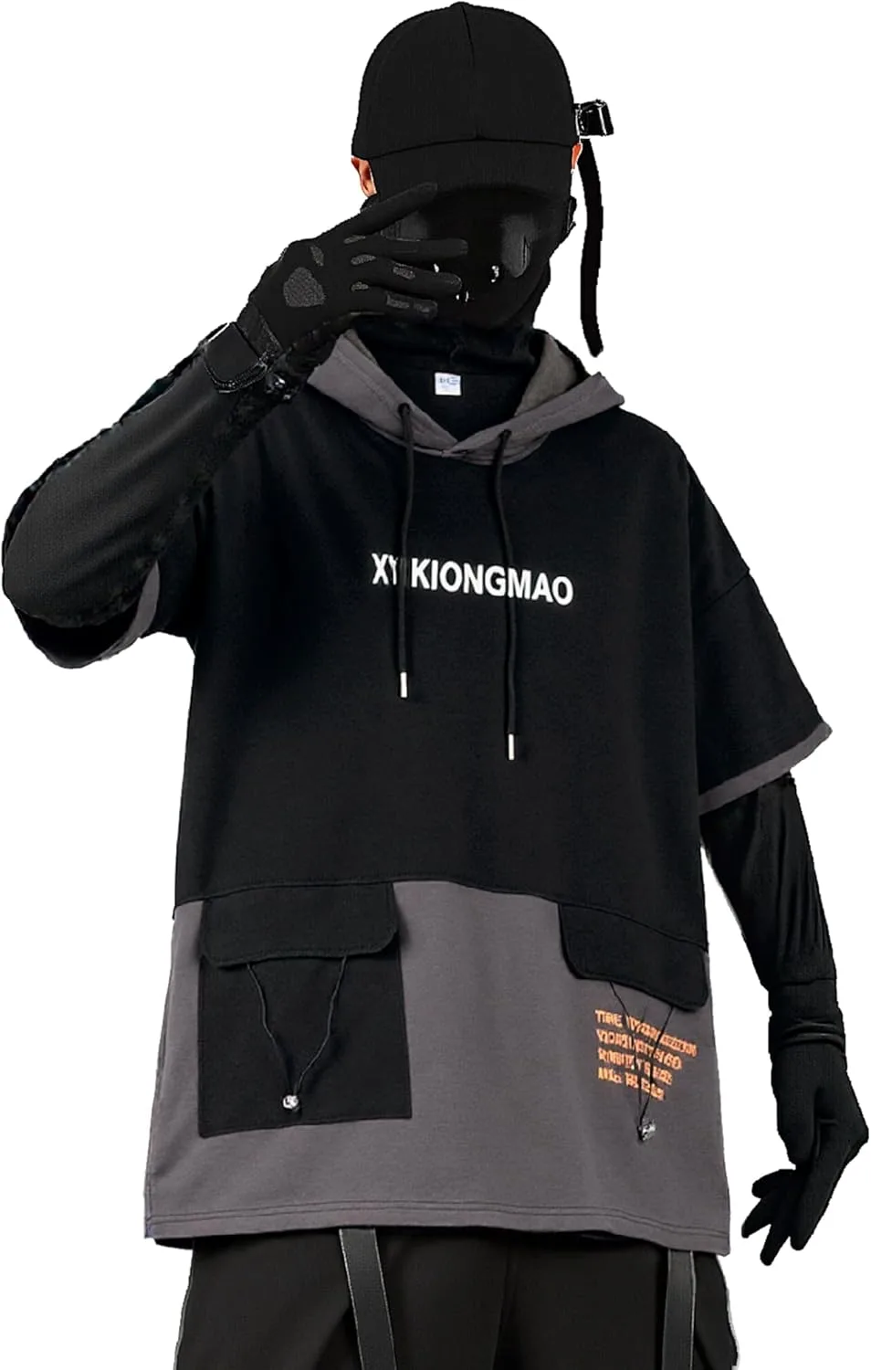 

XYXIONGMAO худи с капюшоном и большими карманами