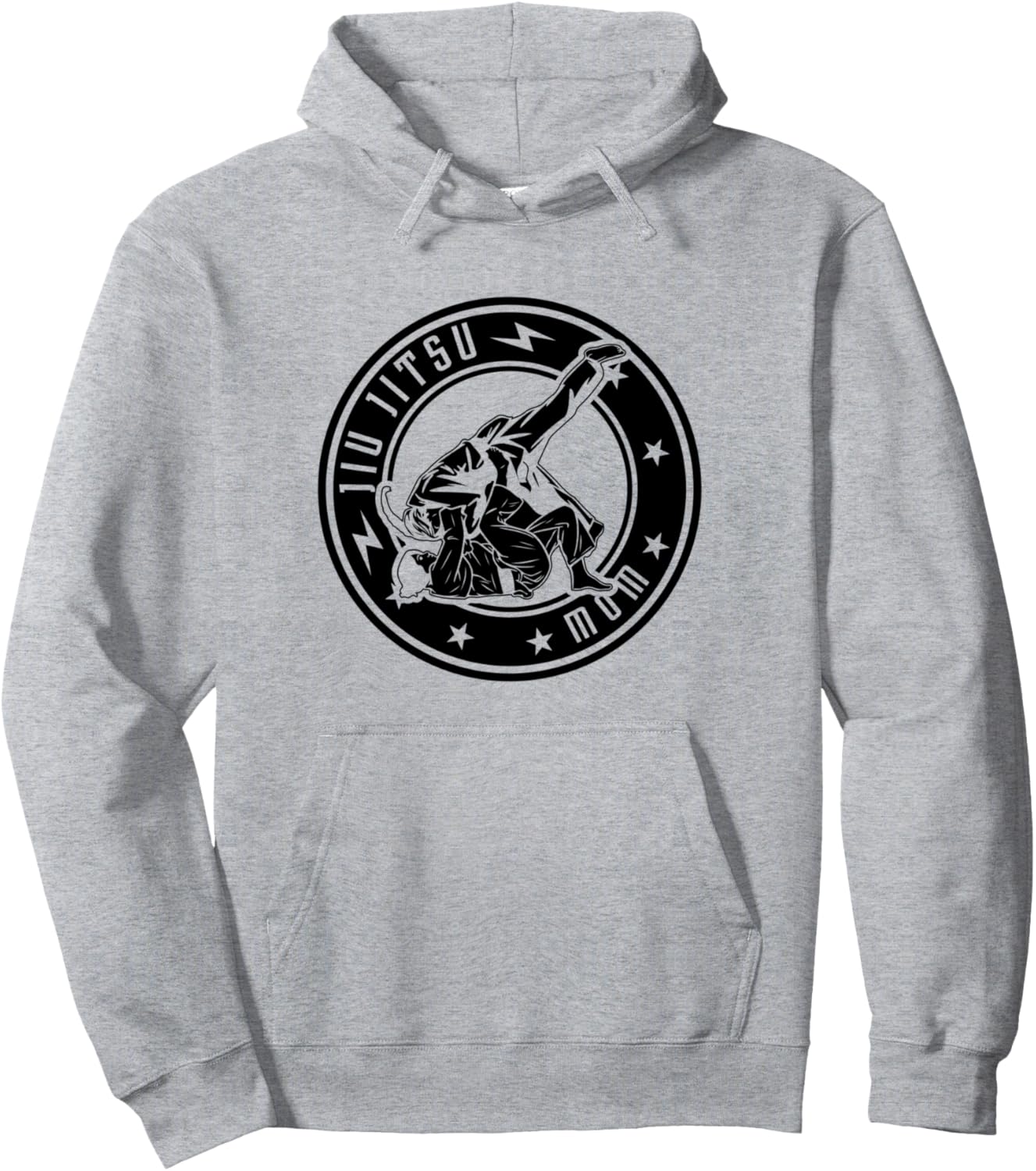 

Толстовка с капюшоном для бразильского джиу-джитсу Mom Jiu Jitsu Fighter Jiu Jitsu Brazilian Jiu Jitsu Mama Jiu Jitsu Fighter, серый