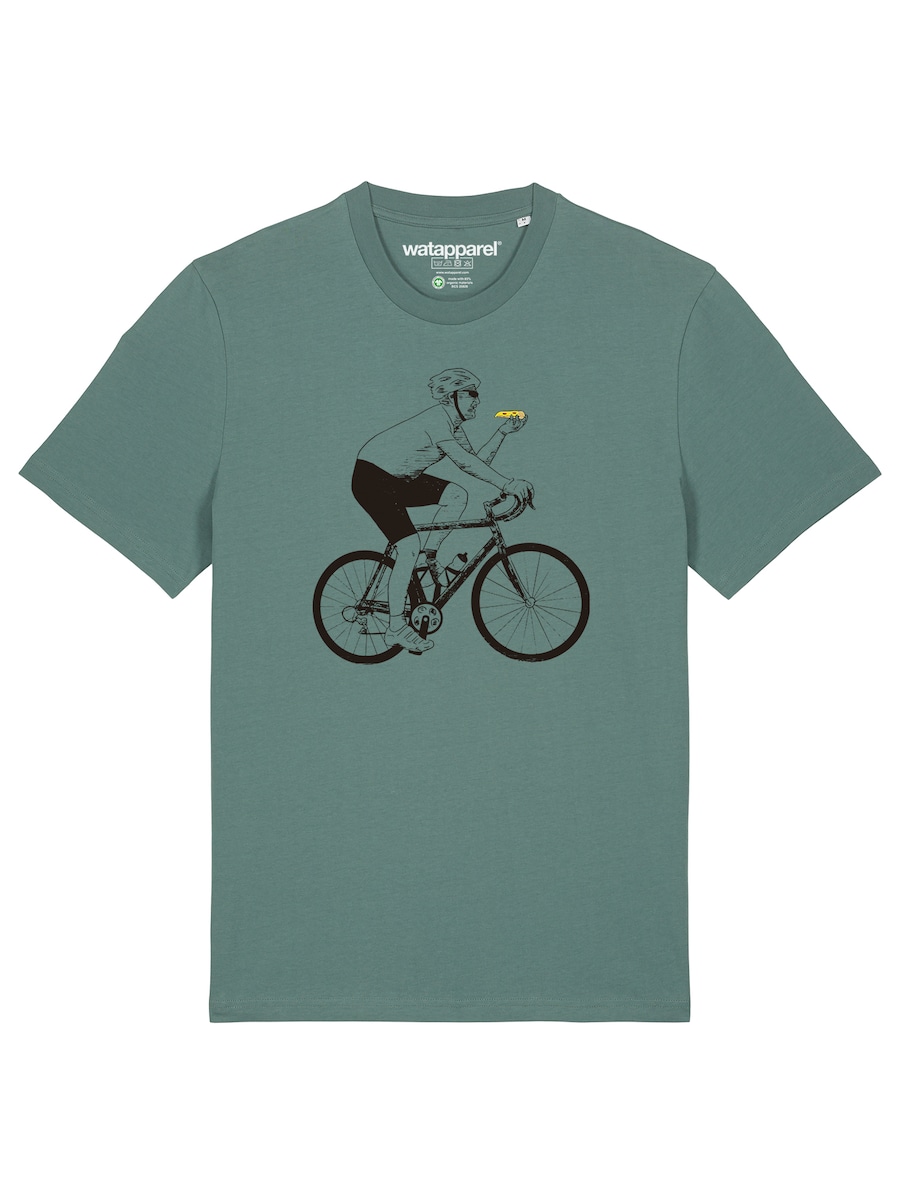 

Рубашка Watapparel Fahrrad und Pizza, изумрудный