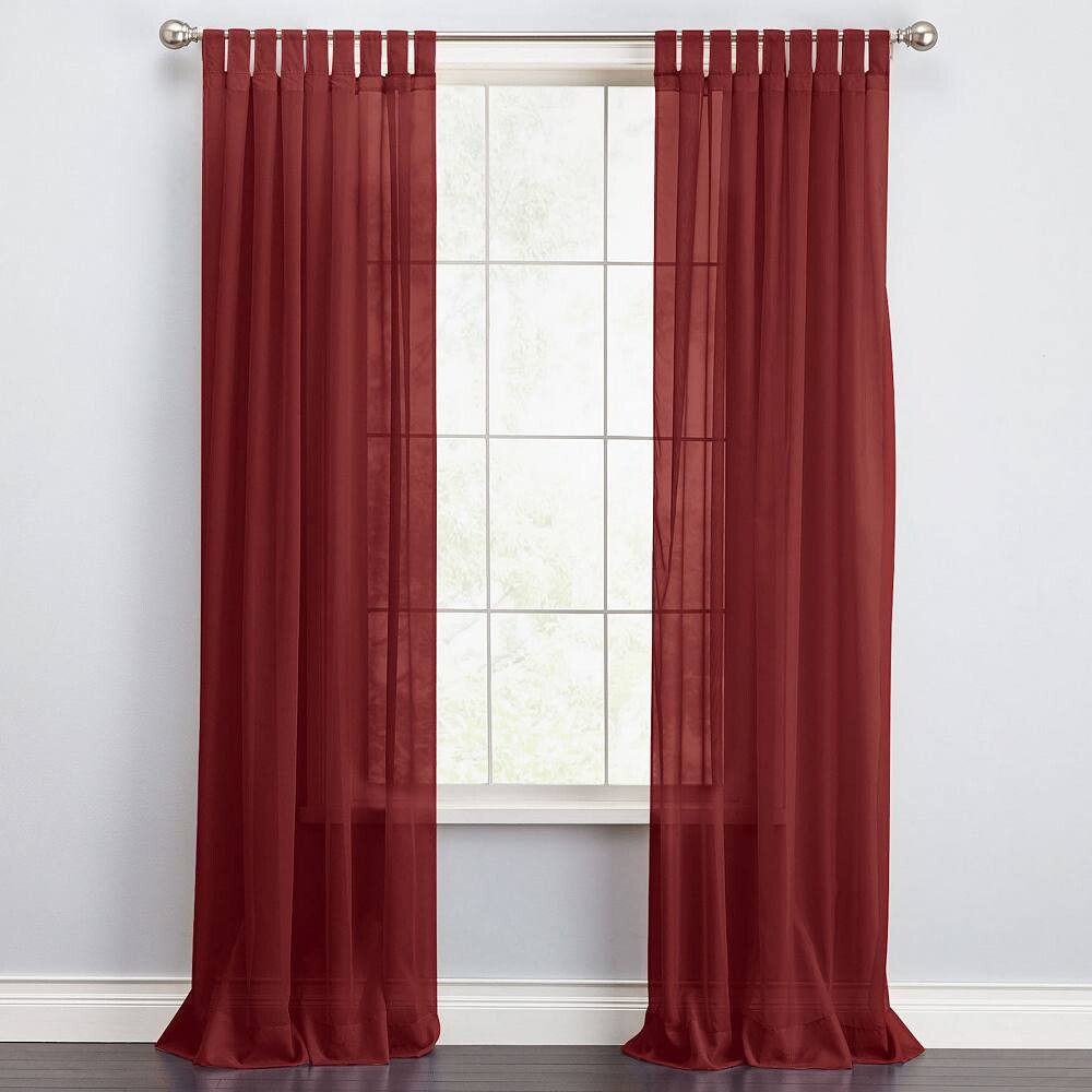 

Панель-вкладыш из прозрачной вуали Brylanehome Bh Studio BrylaneHome, цвет Burgundy