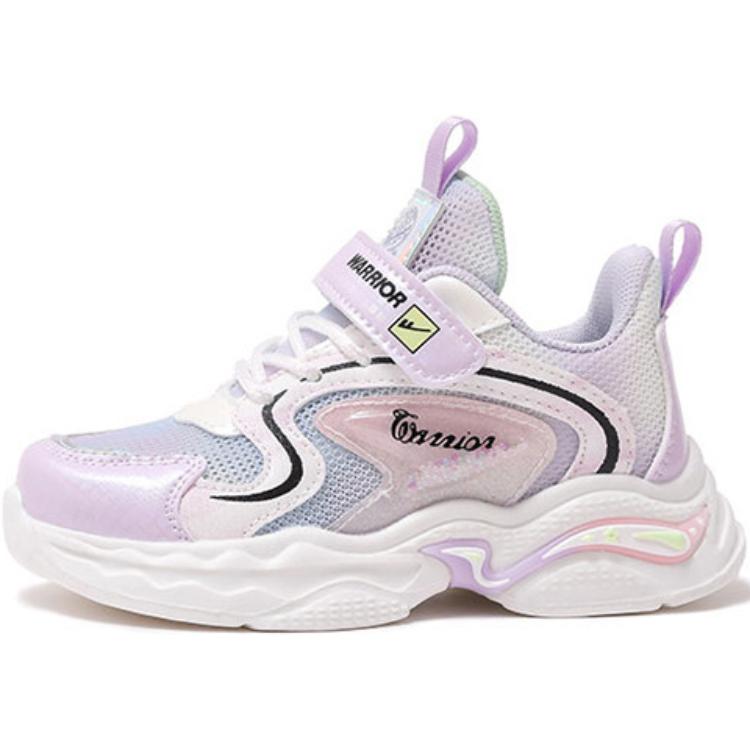 

Детские дышащие противоскользящие низкие кроссовки Kids' для бега WARRIOR, фиолетовый