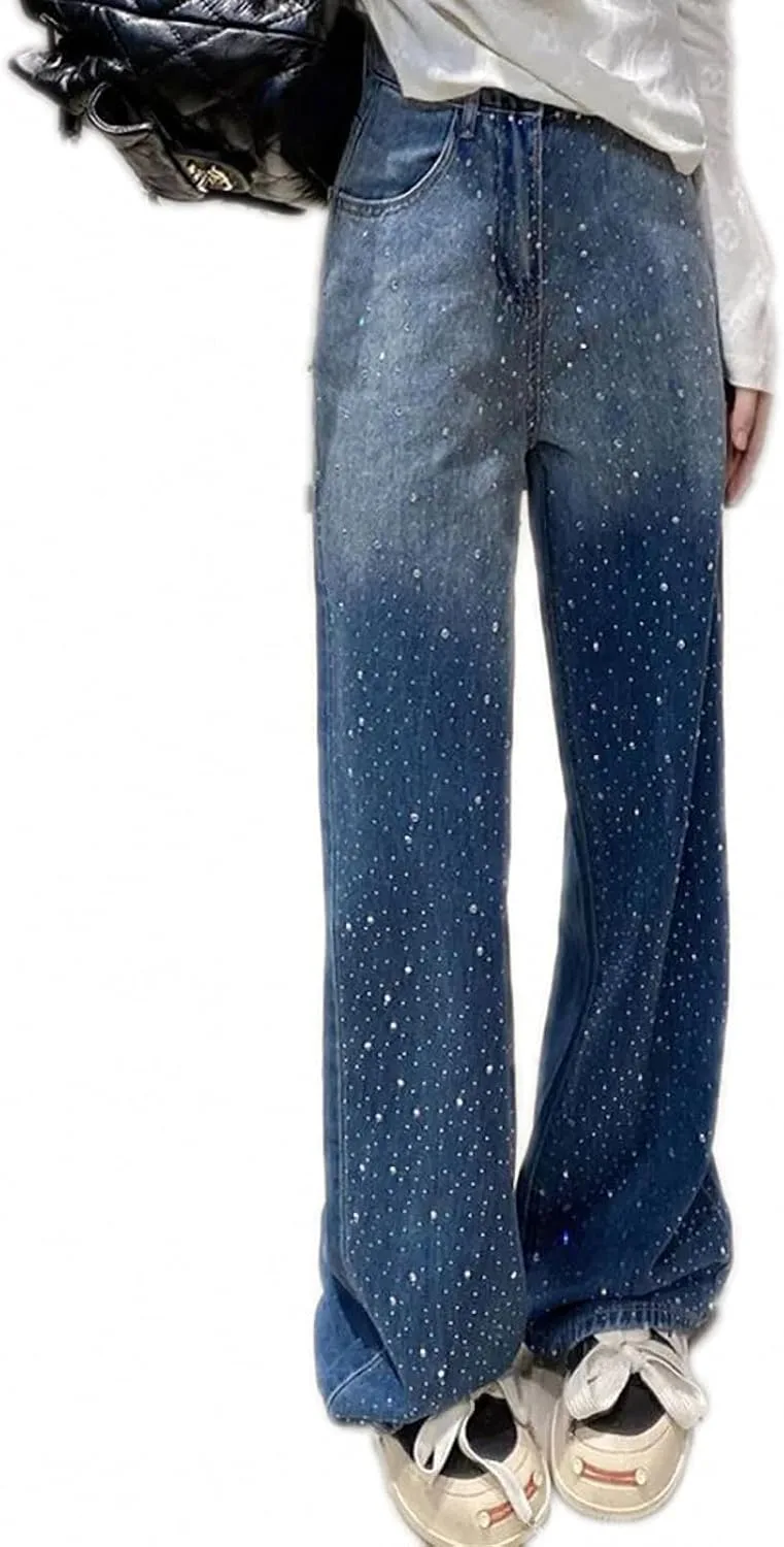 

Y2K джинсы прямого кроя vintage blue Dawery