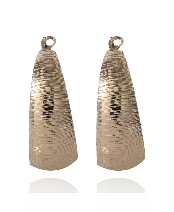 

Серьги-Кольца из матового фактурного золота Bcbgeneration, gold