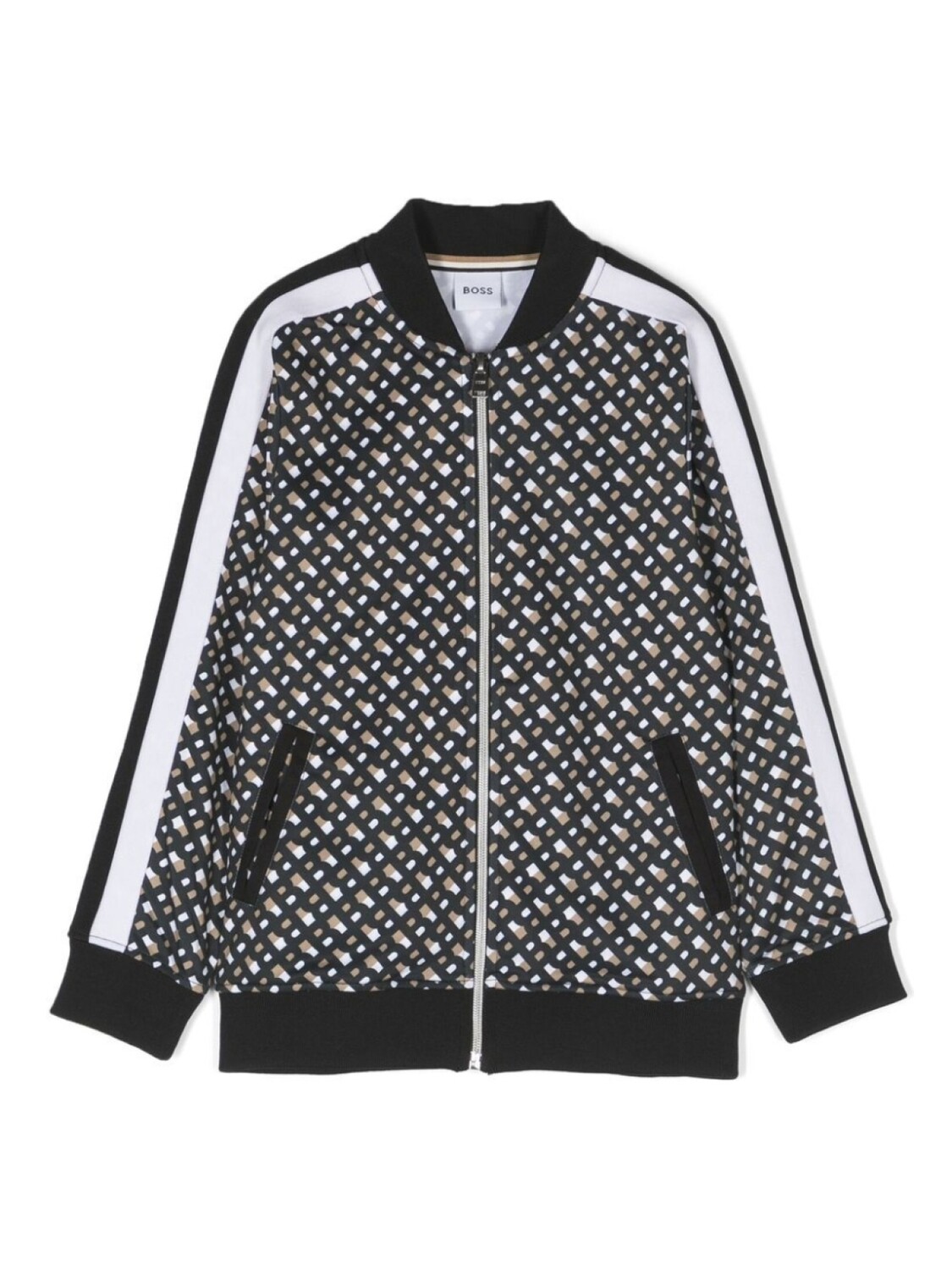 

BOSS Kidswear бомбер с монограммой, черный