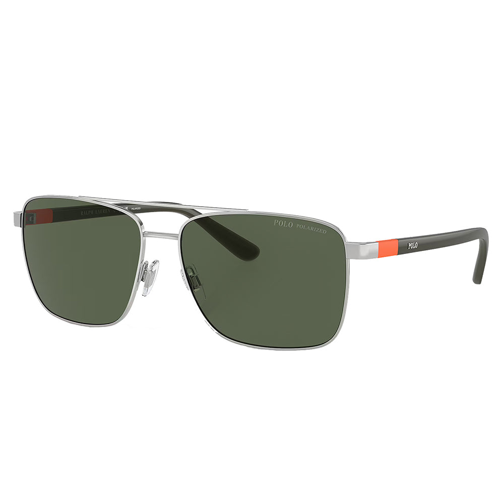 

Polo Ralph Lauren PH 3137 90019A 59 мм унисекс прямоугольные солнцезащитные очки, цвет shiny silver