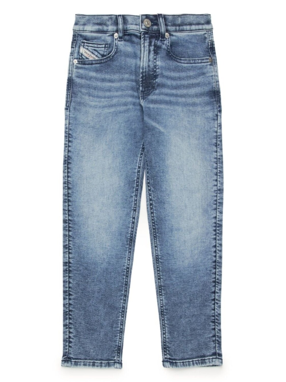 

Diesel Kids зауженные джинсы D-Lucas средней посадки, синий