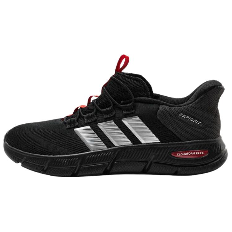

Adidas Кроссовки Cloudfoam для ходьбы, низкие, дышащие, легкие, с амортизацией, unisex, черные, серебристые, красные
